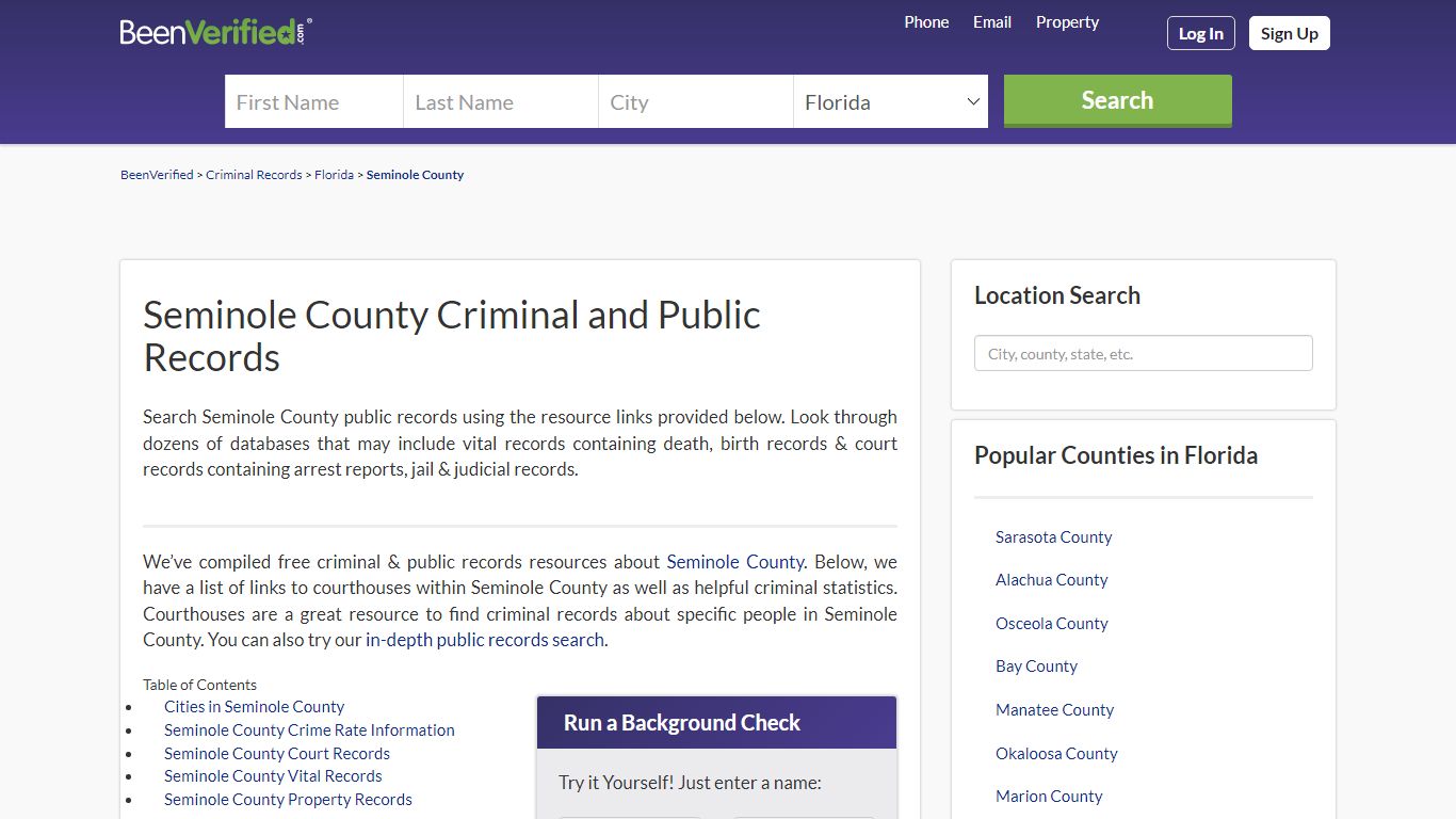 Seminole County Arrest Records in FL - Court & Criminal ...