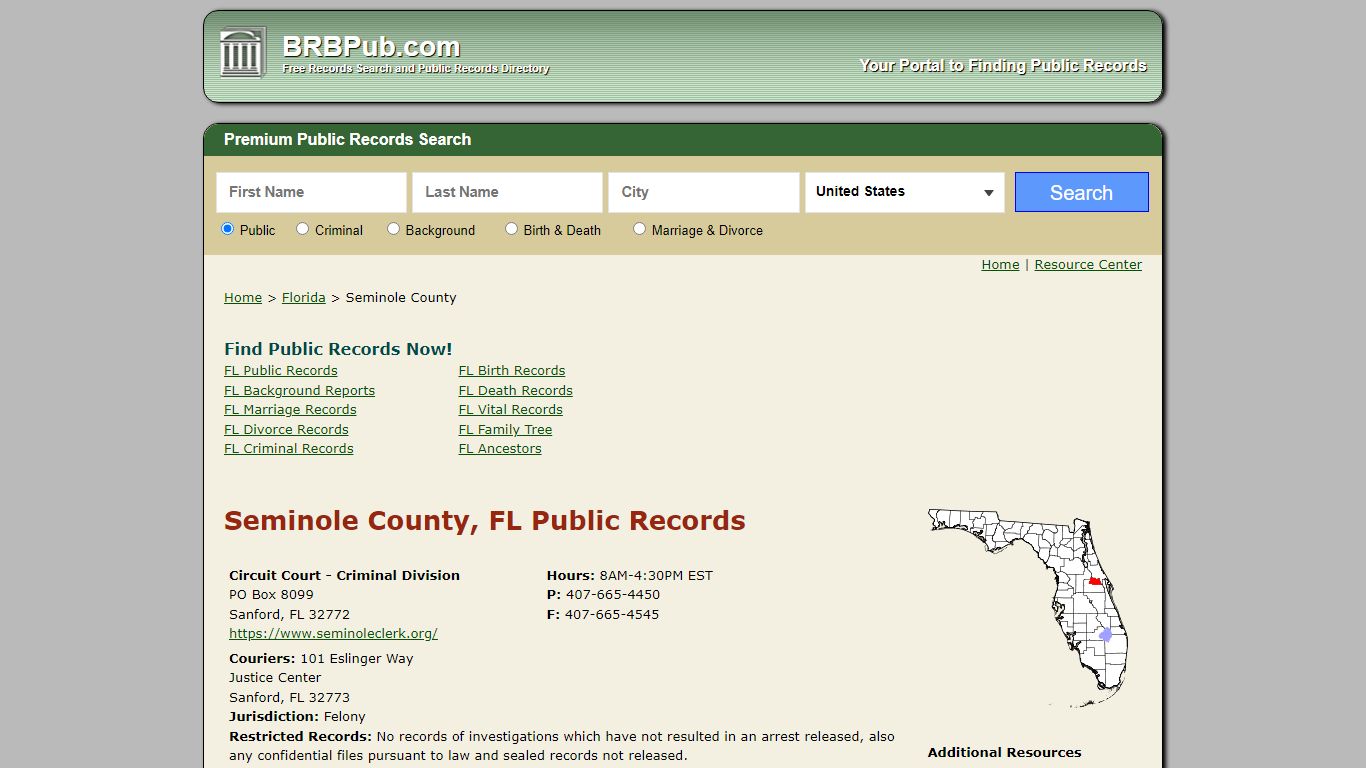 Seminole County Public Records | Search Florida Government ...